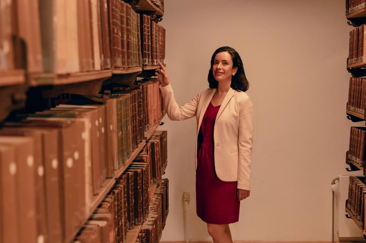 La profesora de la Universidade da Coruña Cristina Blanco Sío-López, premiada por la Universidad de Cambridge.