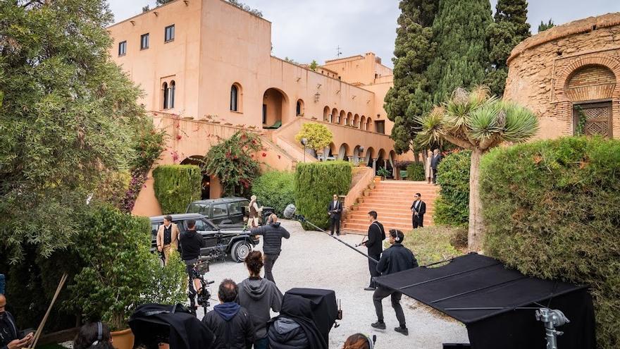 Rodaje de 'Los Farad' en el Hotel Castillo Santa Catalina en Málaga.