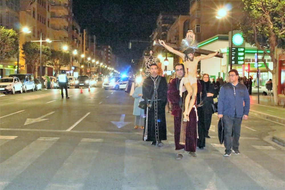 Procesión de la Flagelación y le cristo de la palma.