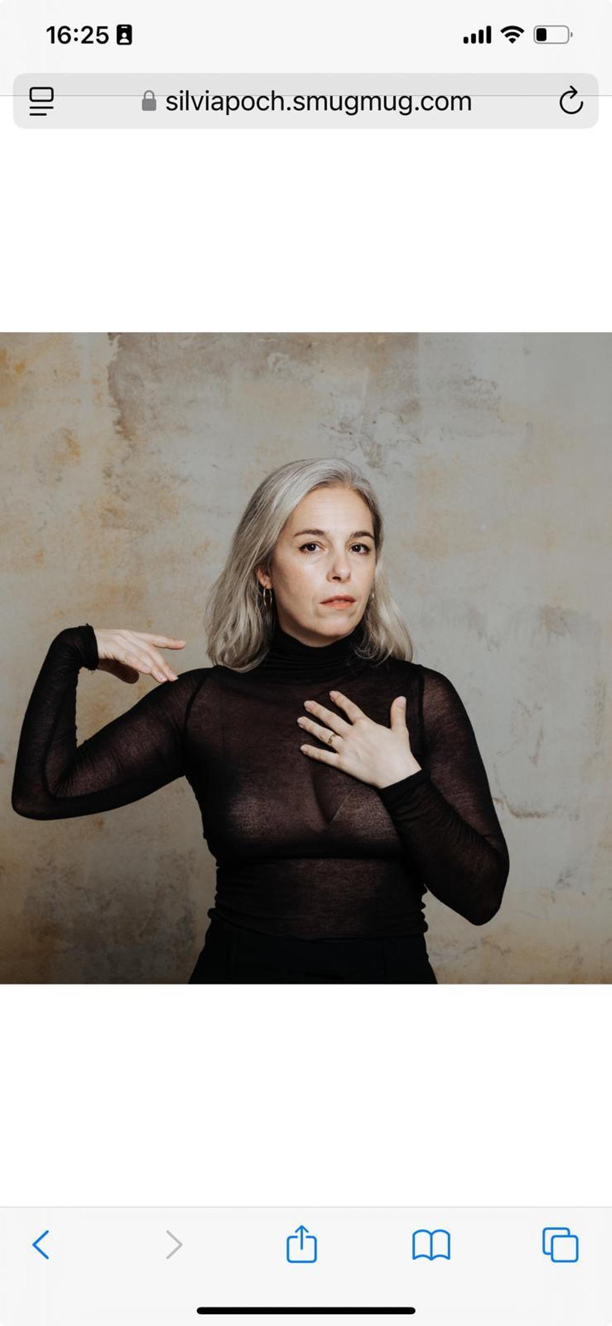 La coreógrafa Paloma Muñoz en su estudio de danza.