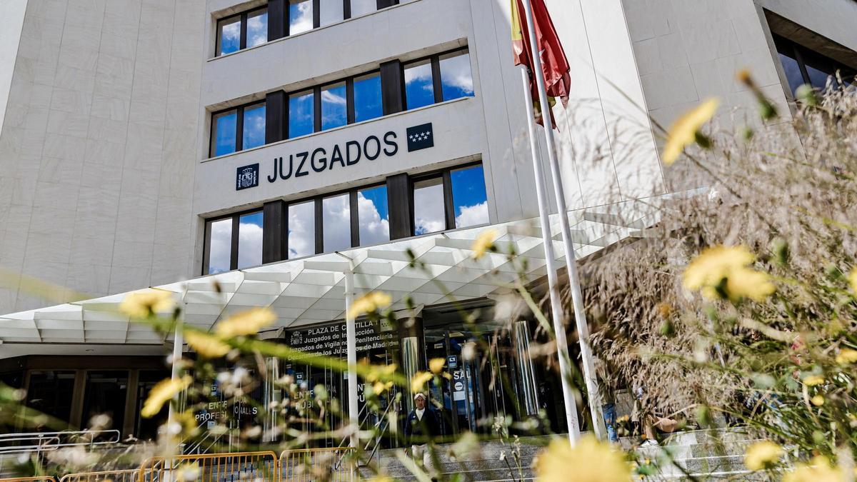 Fachada de los juzgados madrileños de Plaza de Castilla