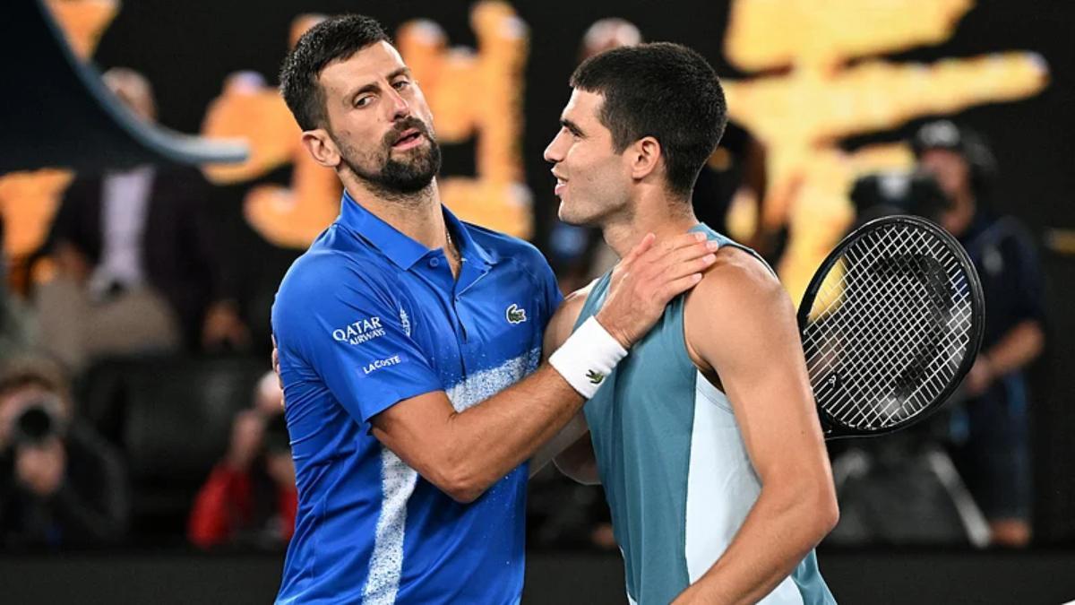 Alcaraz y Djokovic en el pasado Open de Australia