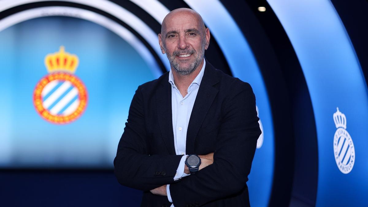 Monchi, este lunes en las instalaciones del RCDE Stadium.