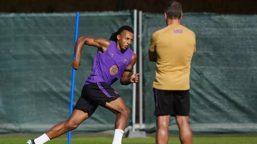 Frenazo Kounde y Flick prueba con otra 'perla' de la Masia