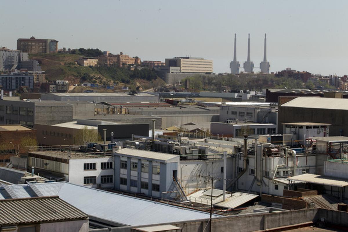 El Polígon Industrial del Bon Pastor. En la imatge, vista cap a Caracas i Potosí des de Ciutat d’Asunción.