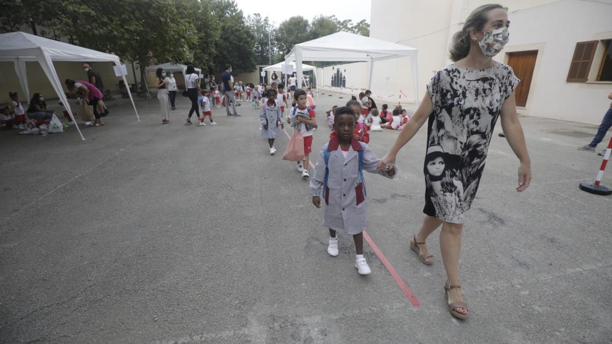 Inicio de curso en el colegio Corpus Christi de Palma.