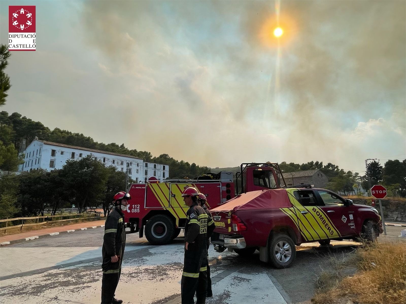 El incendio de Bejís, en imágenes