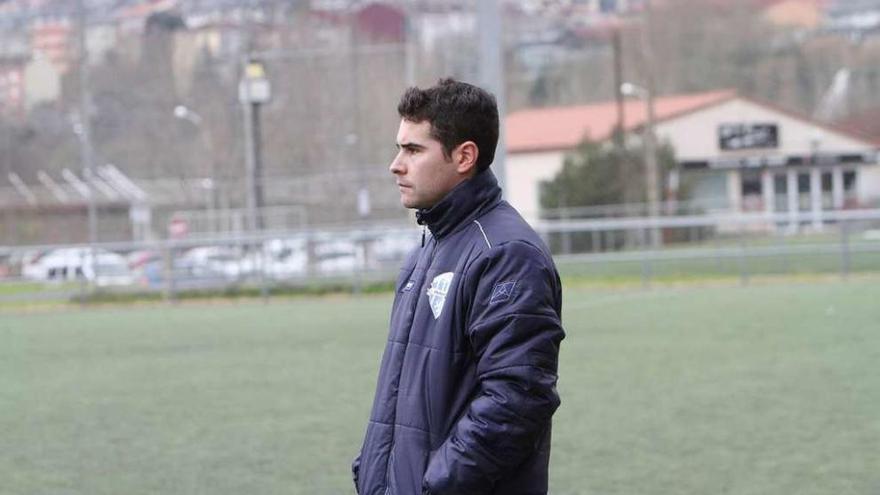 Fran Justo, entrenador del Ourense Club de Fútbol. // Iñaki Osorio