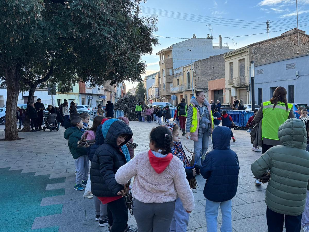 Visita de los escolares.