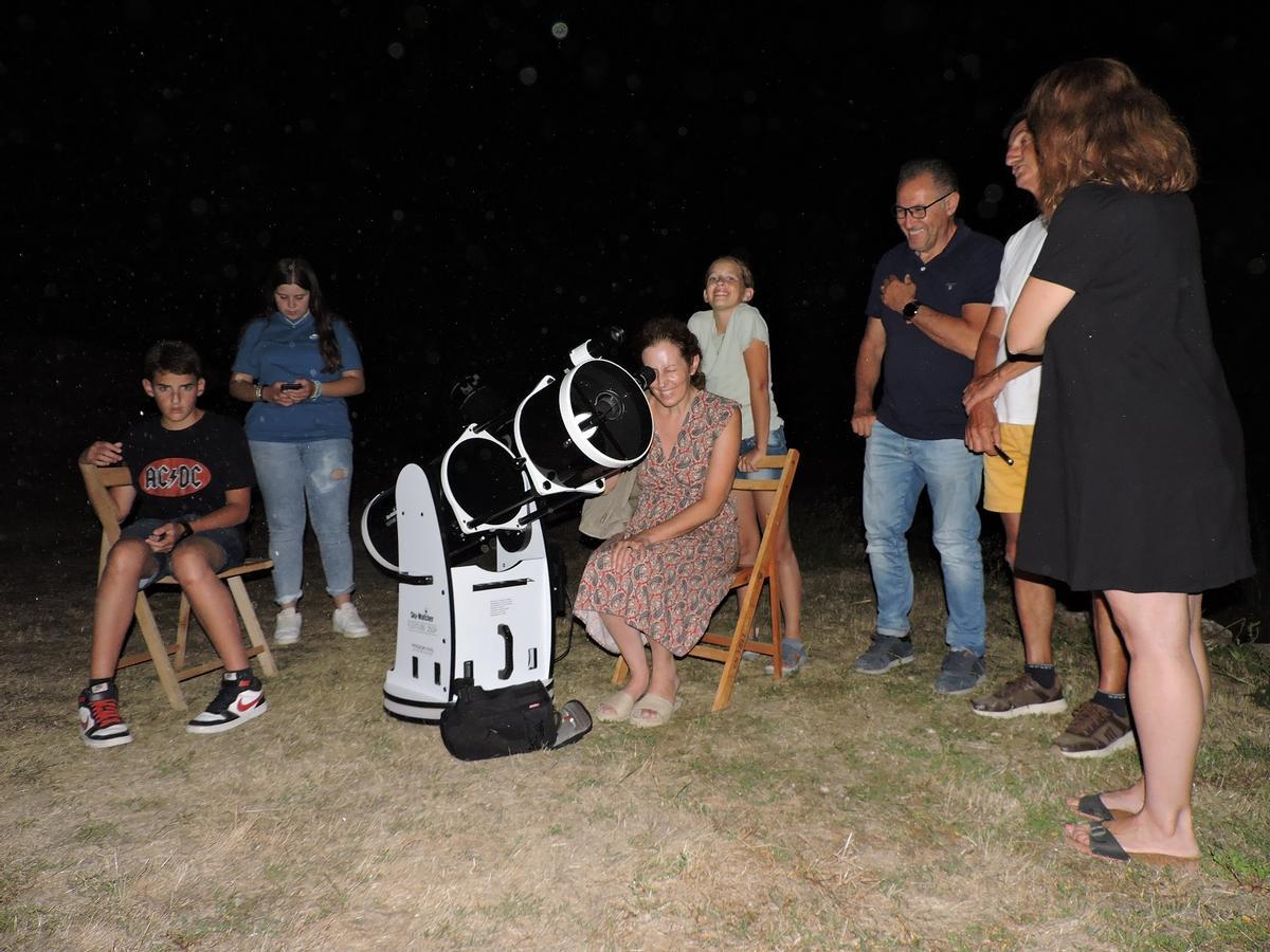 Observación astronómica en Ibiza.