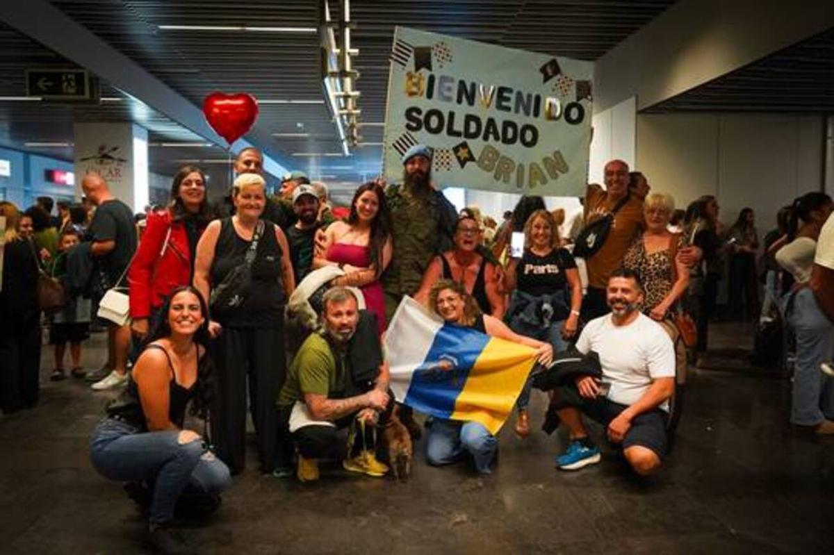 El último contingente de la Brigada Canarias XLIII regresa del Líbano