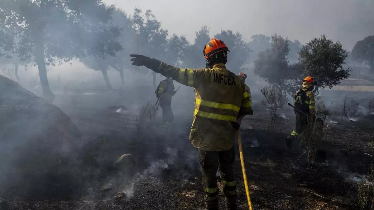 El riesgo de incendios en Extremadura regresa a nivel extremo en ocho de cada diez municipios