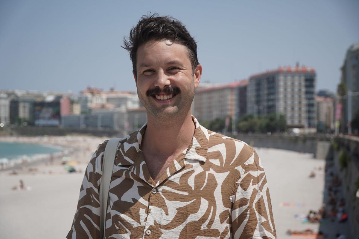 Marcelo Guipdó, usuario de la playa de Orzán