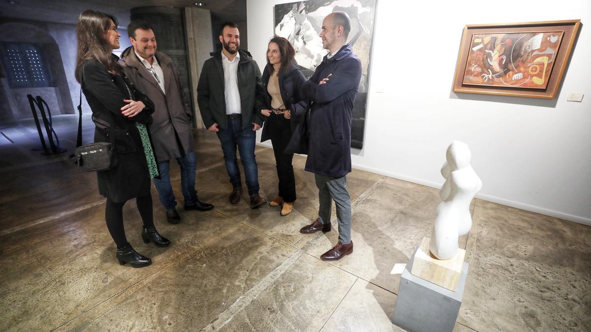 Visita al museo de Cáceres tras el anuncio de la obra de reforma.