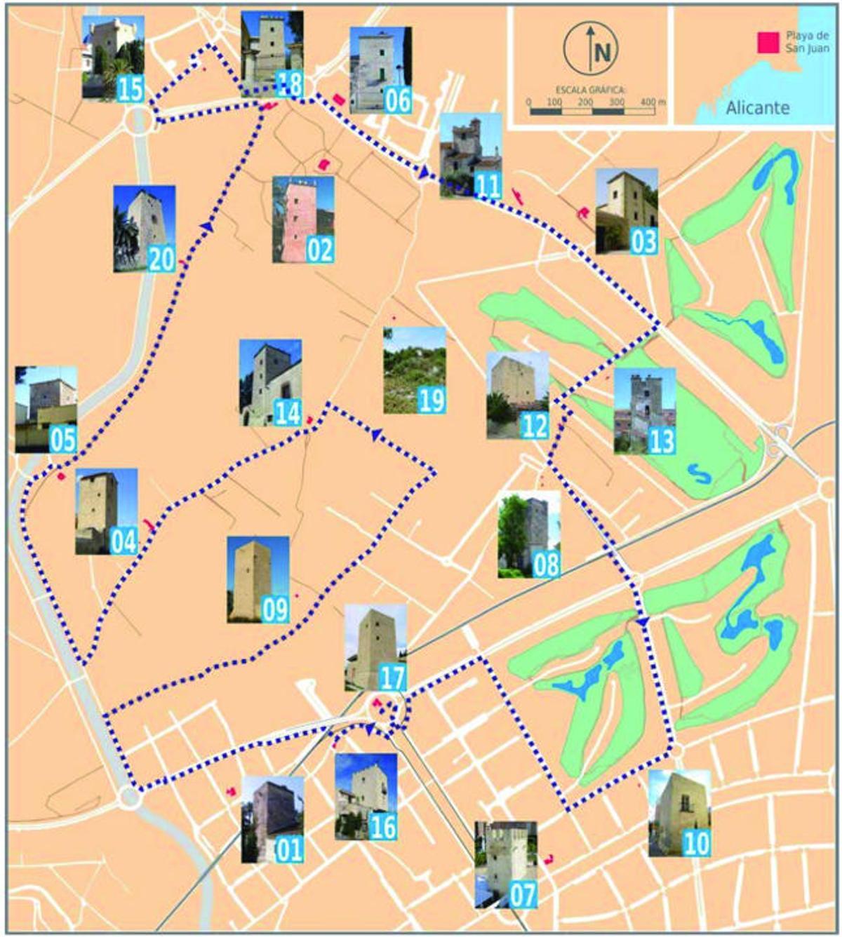 Un paseo de torre a torre