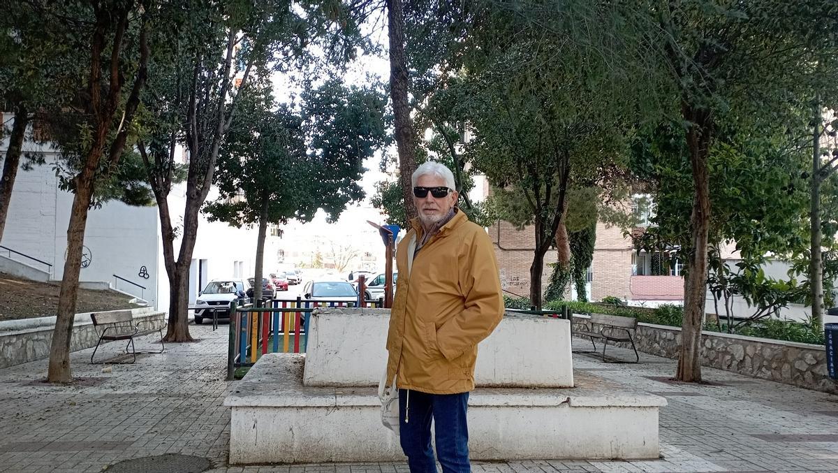 La polémica plaza en calle Quintanar de la Orden, con los ocho árboles 'pica-pica'.