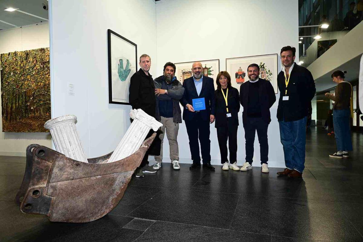 Visita al espacio de Kewenig, con el artista Marcelo Víquez.