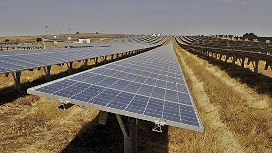 Una instalación fotovoltaica en funcionamiento en la provincia de Zamora.