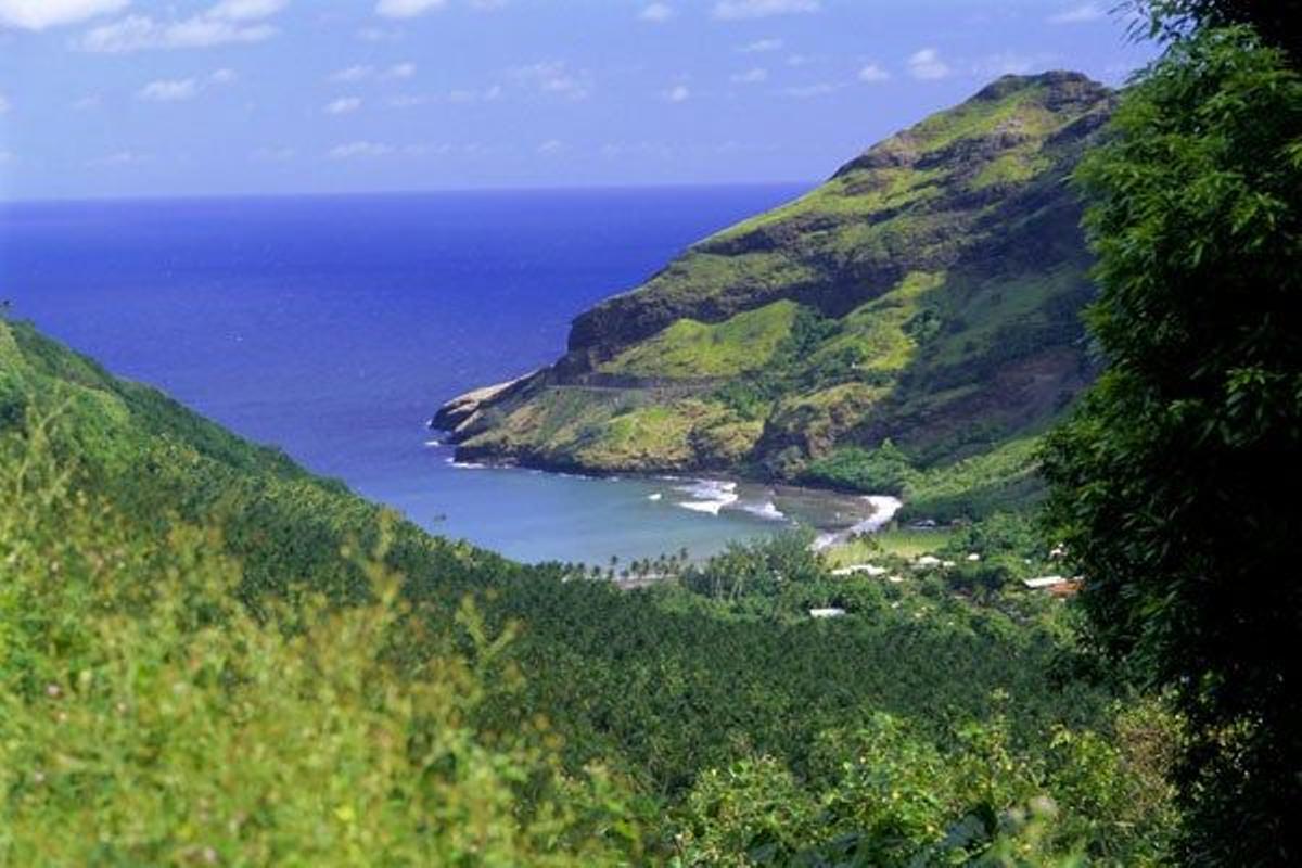 Bahía Hane en la isla Ua Huka, perteneciente a las Islas Marquesas.