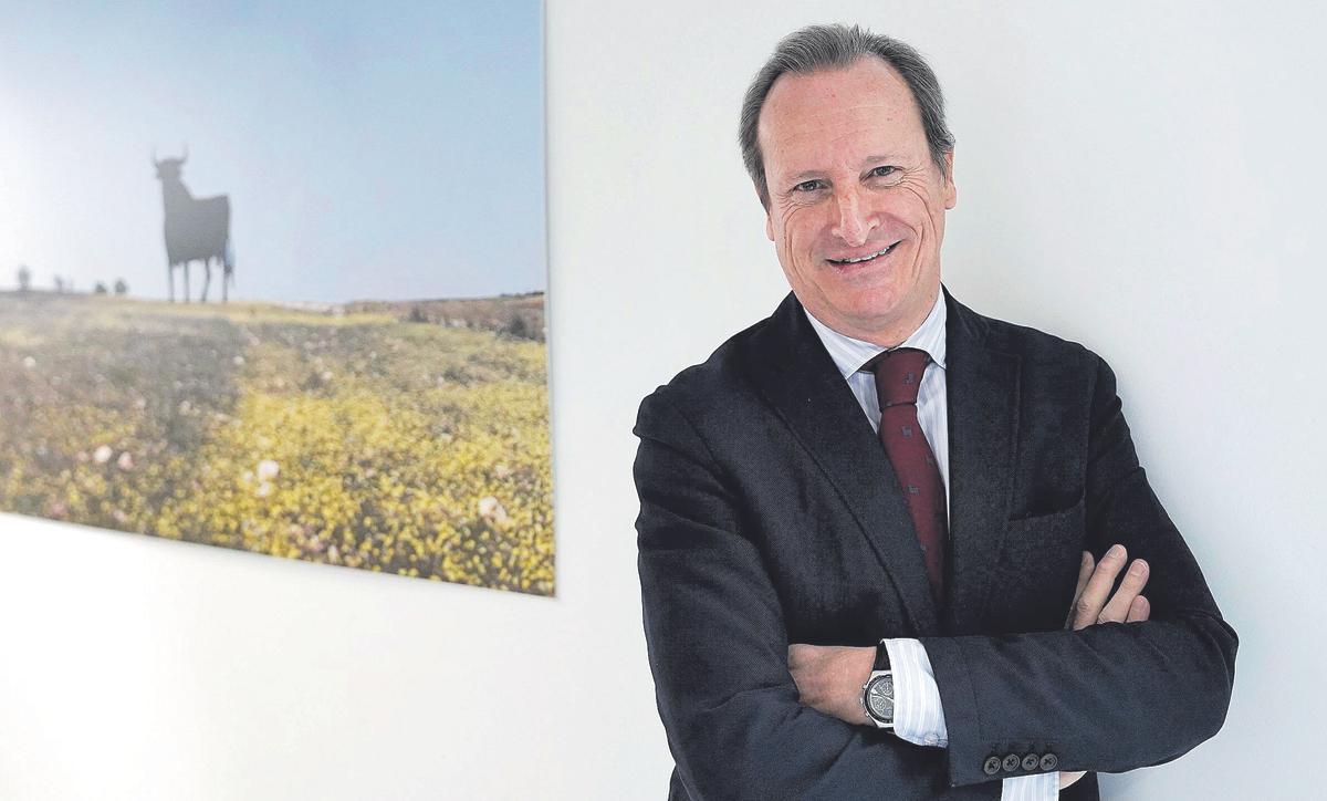 El CEO del Grupo Osborne, Fernando Terry Osborne, en la sede de la empresa en Madrid.