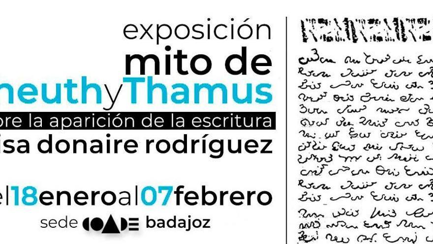 El colegio de arquitectos acoge en Badajoz una exposición sobre los inicios de la escritura