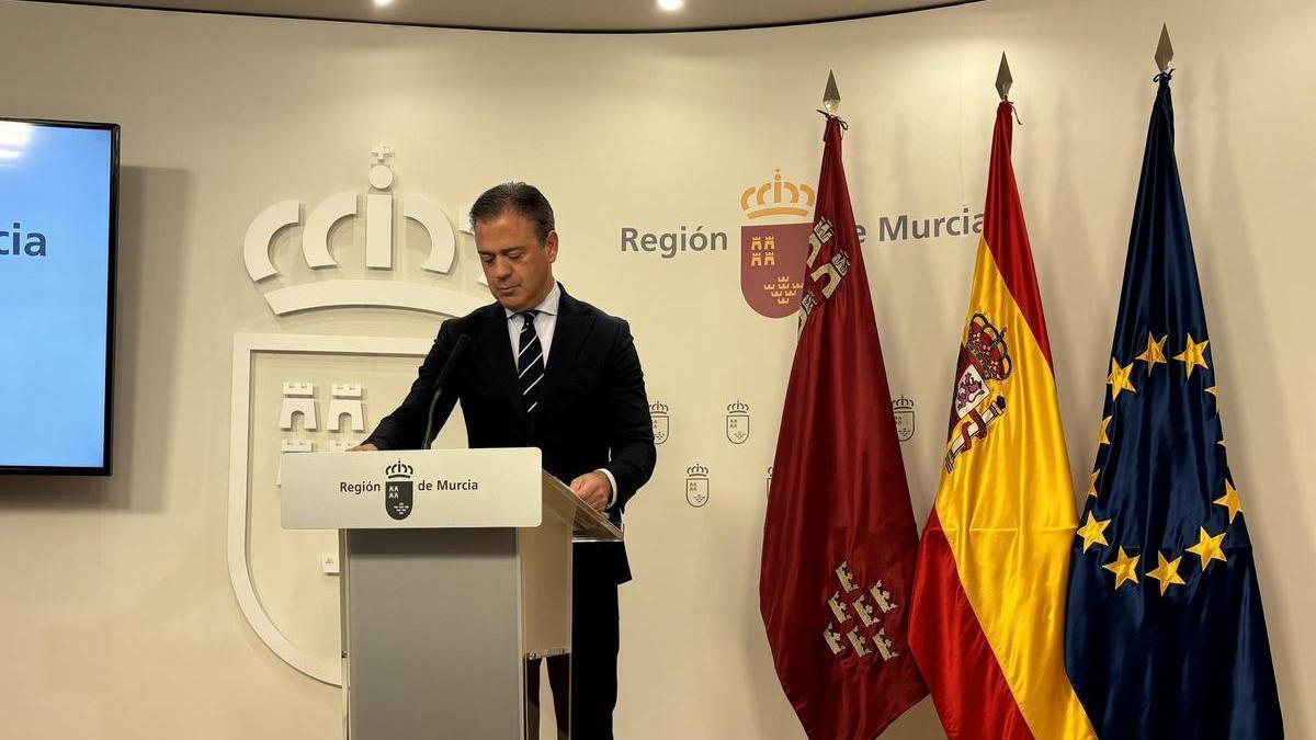 Marcos Ortuño, portavoz del Gobierno regional.