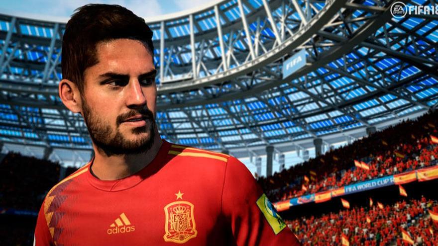 Isco con la selección española en &#039;FIFA 18&#039;.