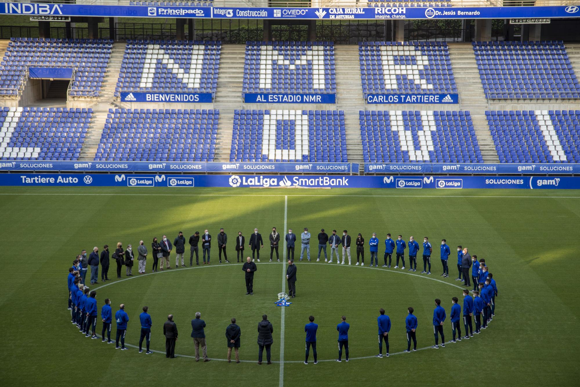 Las imágenes el homenaje a Arnau en el Tartiere