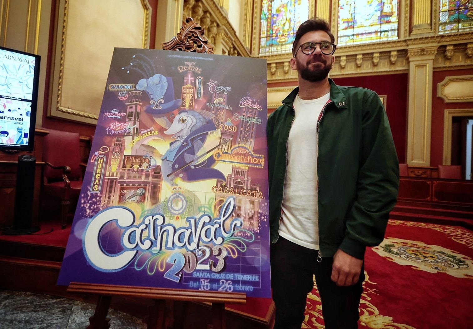 Presentación del cartel del Carnaval de Santa Cruz de Tenerife 2023