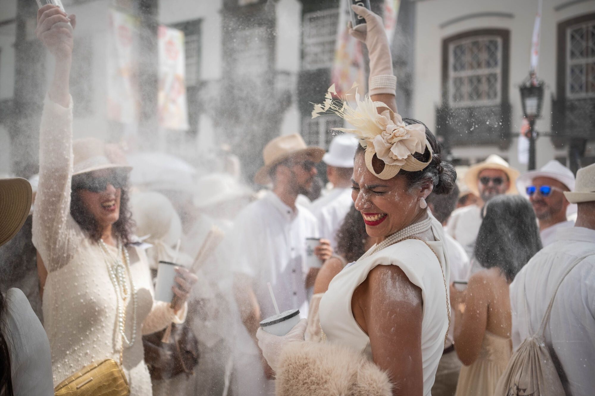 Celebración de Los Indianos en el Carnaval de Santa Cruz de La Palma.