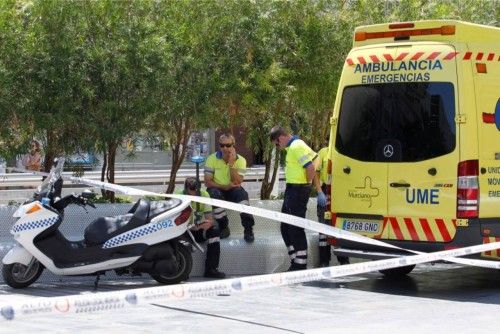 Incendio junto al Corte Inglés