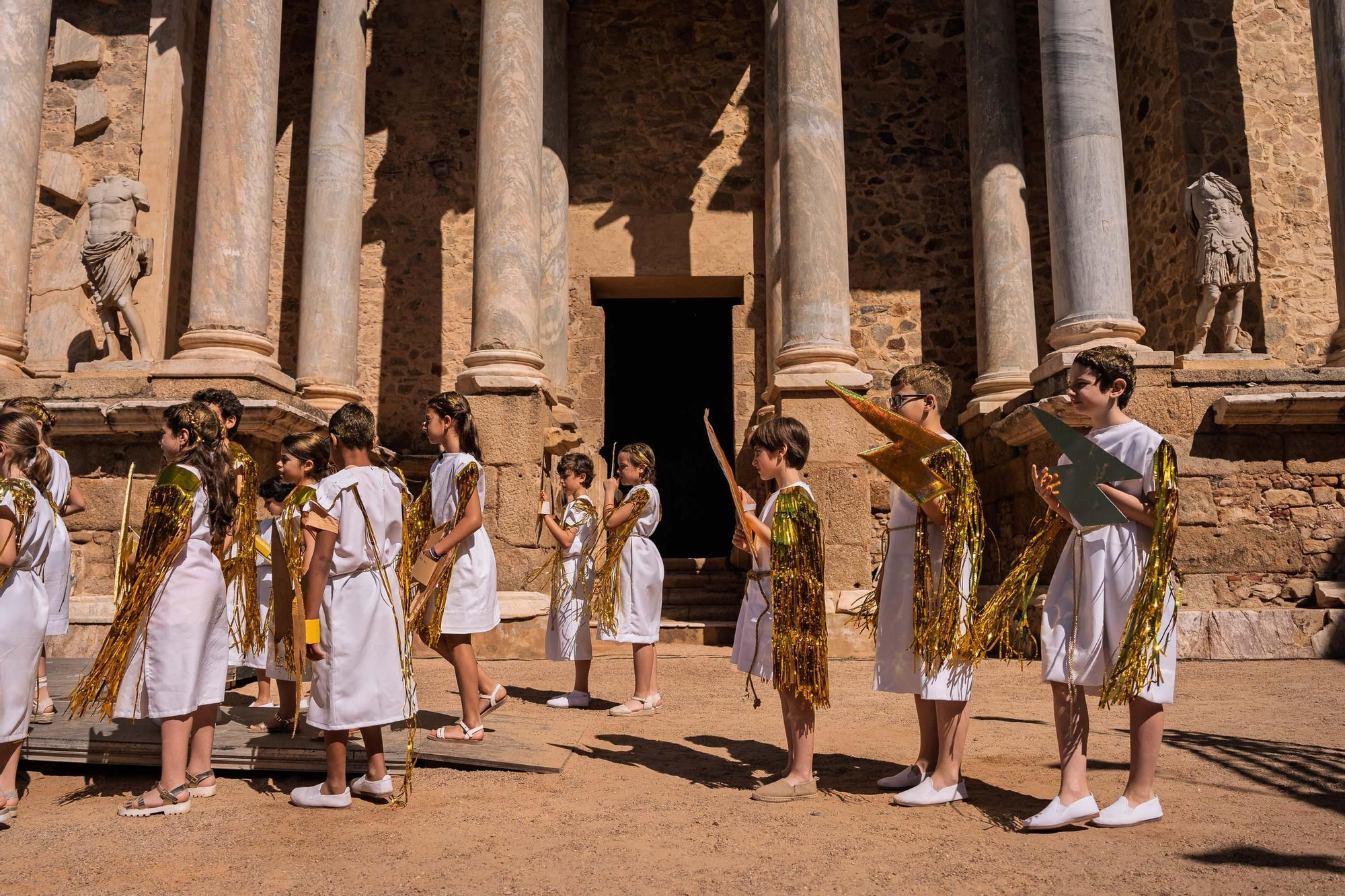 Fotogalería | Los escolares toman el Teatro Romano en Emerita Lvdica
