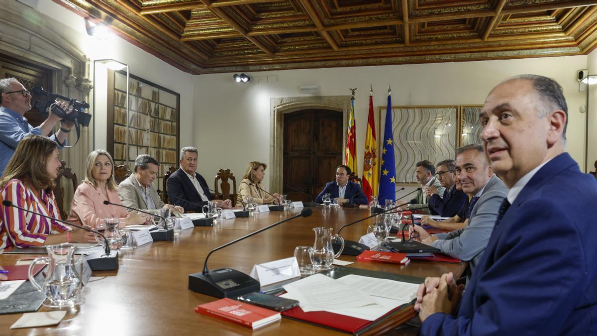 Pleno extraordinario del Consell para aprobar el anteproyecto de Ley de Medidas Fiscales, de Gestión Administrativa y Financiera y de Organización de la Generalitat, el pasado 16 de junio.