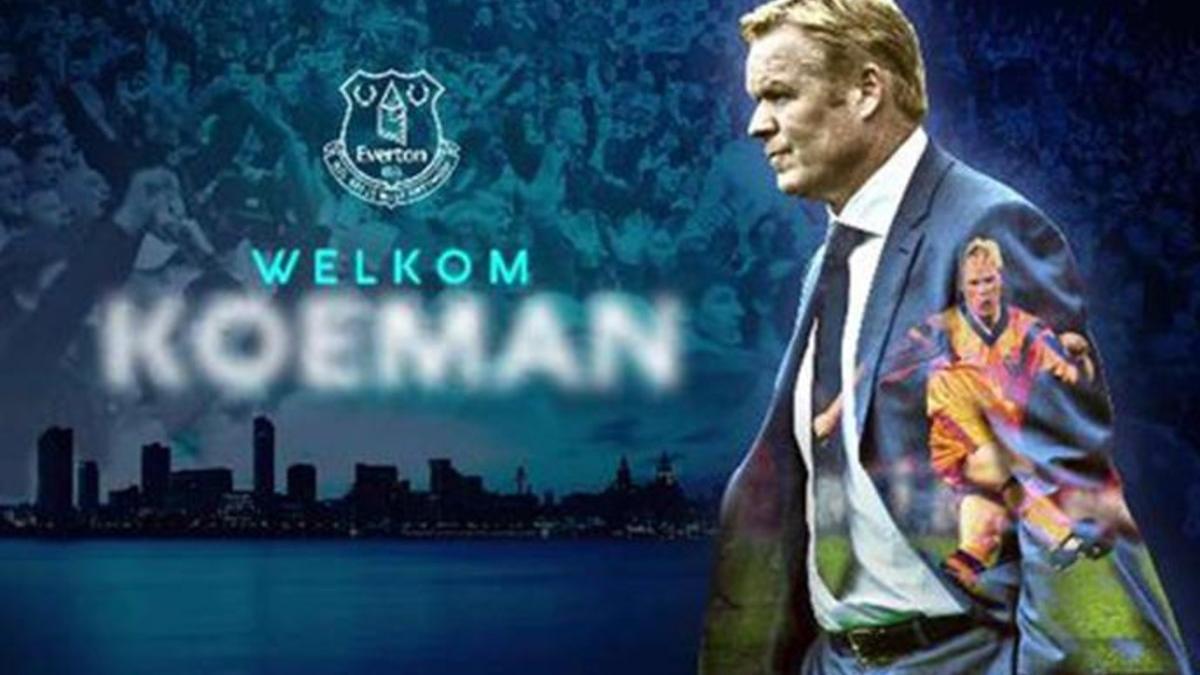 El Everton dio así la bienvenida a su nuevo entrenador, Ronald Koeman