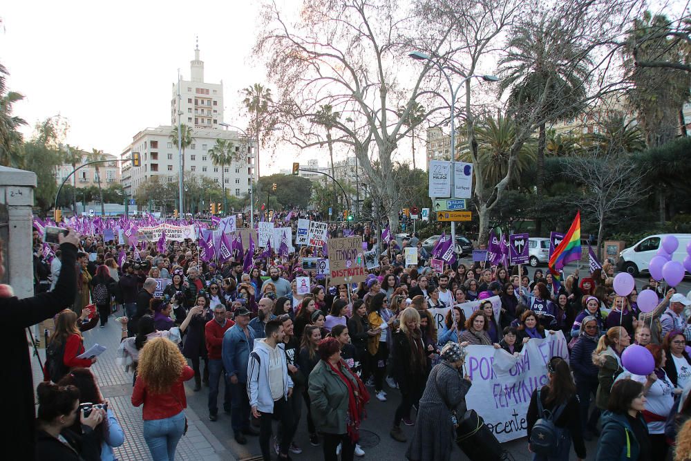 Manifestaciones por el 8M en Málaga