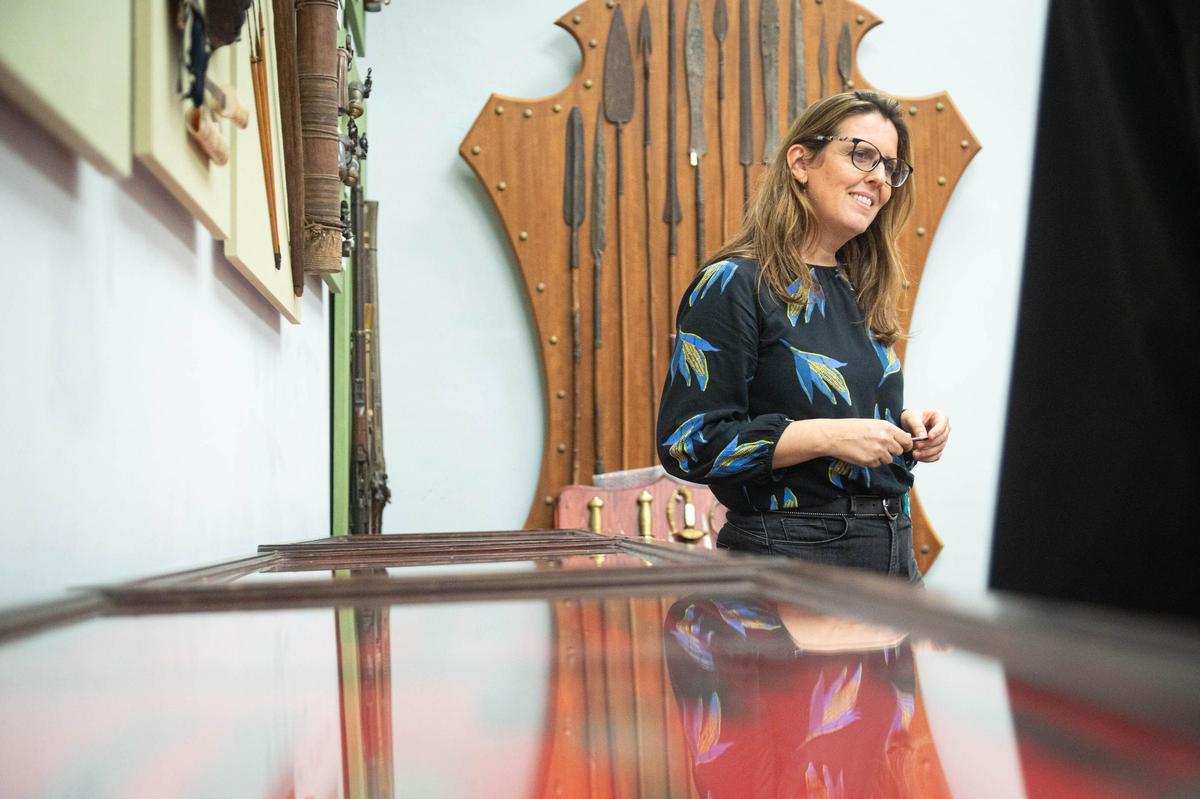 La responsable del museo, Ángela González de Vallejo.