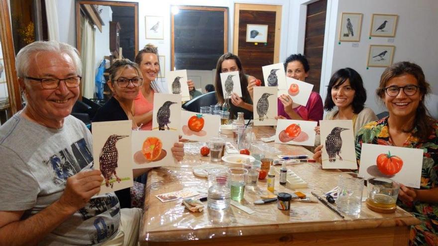 &quot;Por las nubes&quot; con los pájaros acuarelados de Macarena Garví