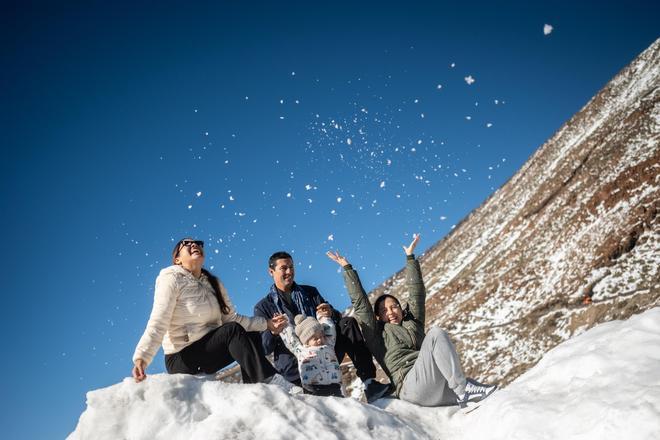 Operación nevada en el Teide
