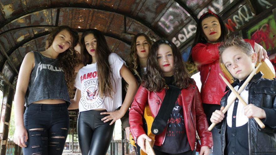 Una imagen promocional de la este grupo de pequeños rockeros marbellíes