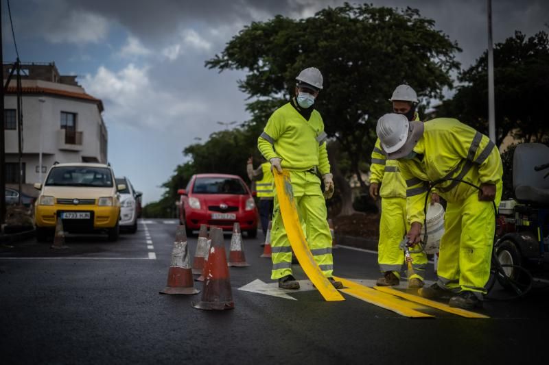 Obras de enlace entre Las Chafiras y Oroteandanes