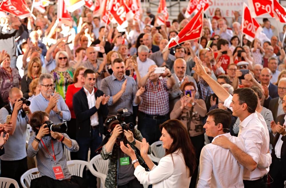 Mitin de Pedro Sánchez en Burjassot