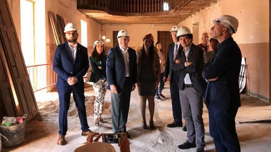 Visita a las obras de la II Fase del Palau-Castell de Betxí.