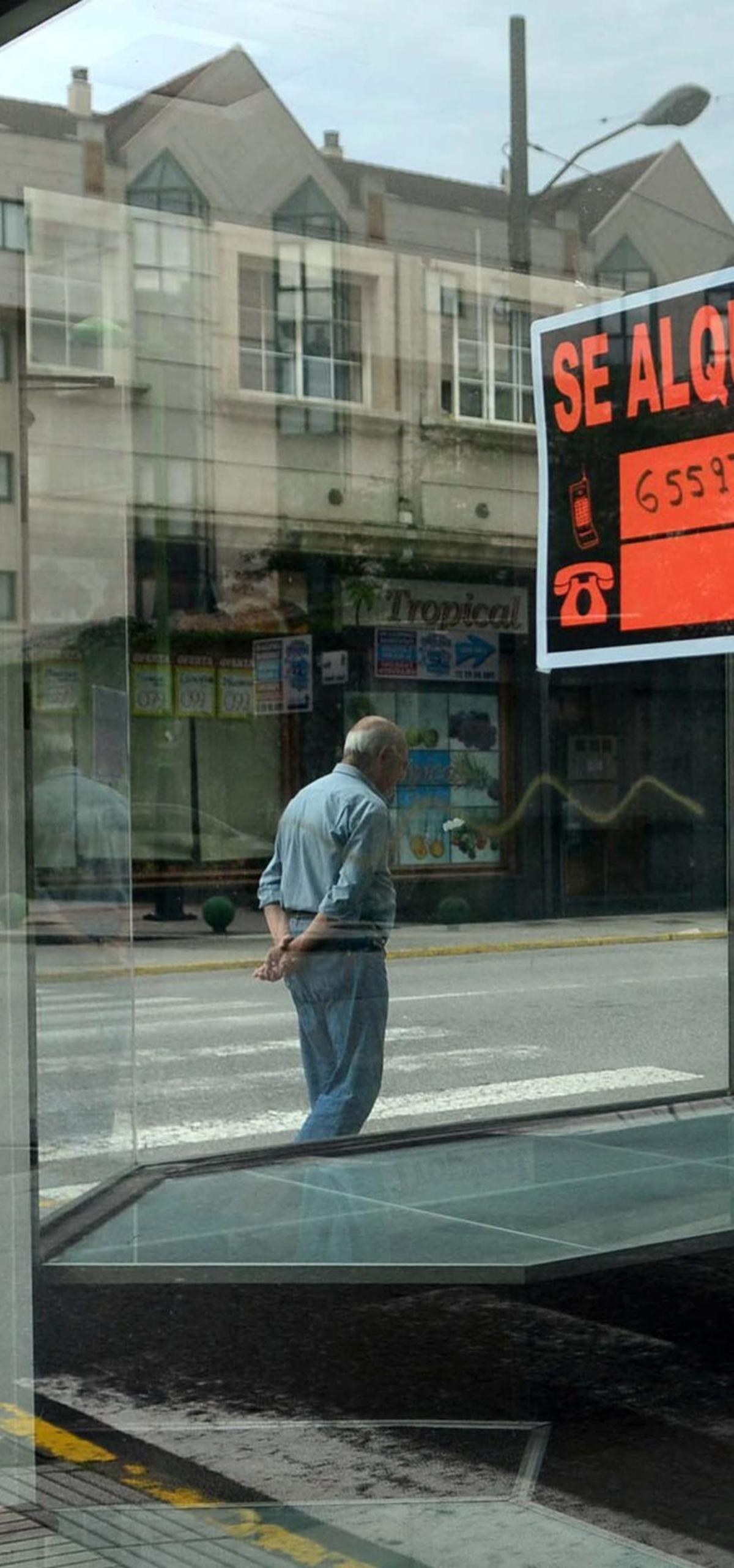 Un anuncio de alquiler.