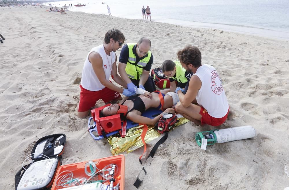 Los socorristas han rescatado a 47 personas en las playas de Palma