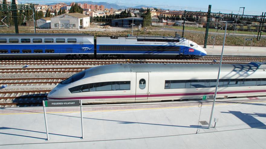 El TGV i l&#039;AVE poden tornar a la normalitat a l&#039;estació de Figueres-Vilafant.