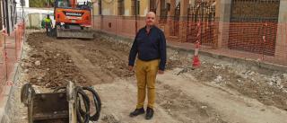 Las obras en la calle Río Anzur de Lucena concluirán en cuatro meses