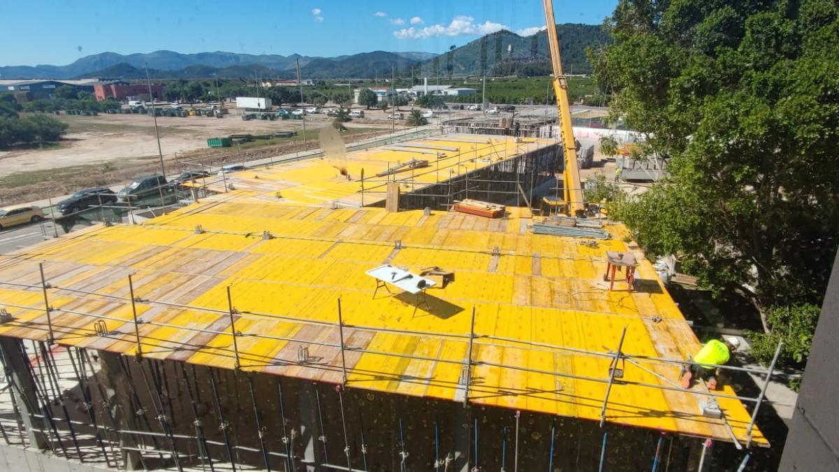 Las obras del colegi Alfadalí, uno de los tres proyectos en marcha del Pla Edificant de Oliva