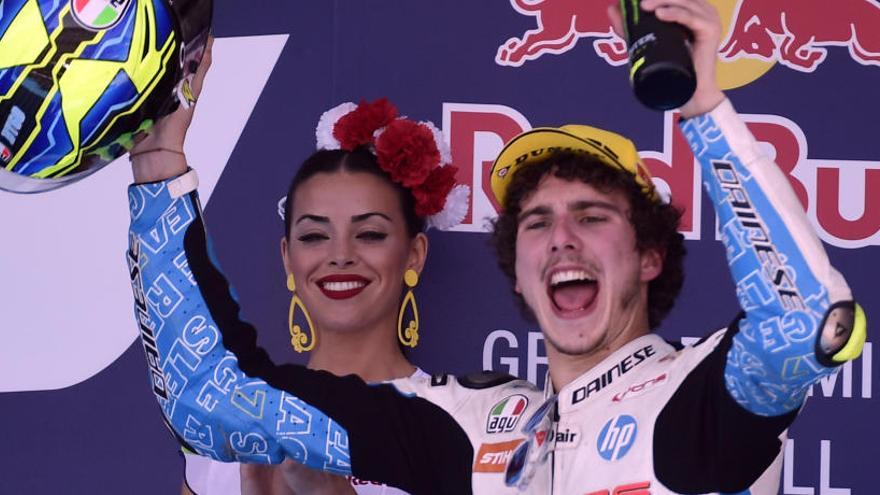 Lorenzo Baldassarrice elbra su victoria en Jerez.