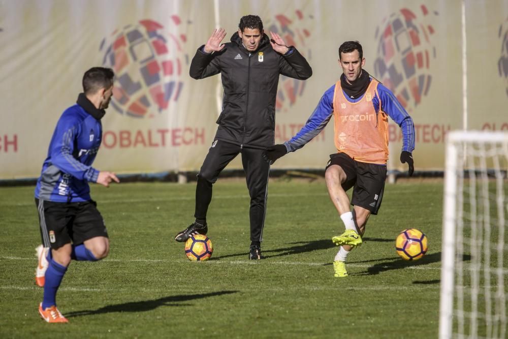 Entrenamiento del Real Oviedo en El Requexón