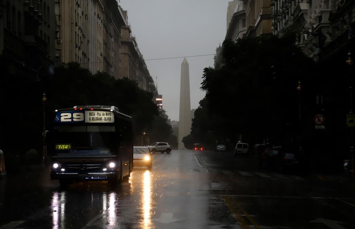 Buenos Aires, durante un apagón eléctrico general que afectó Argentina y Uruguay, en junio de 2019.
